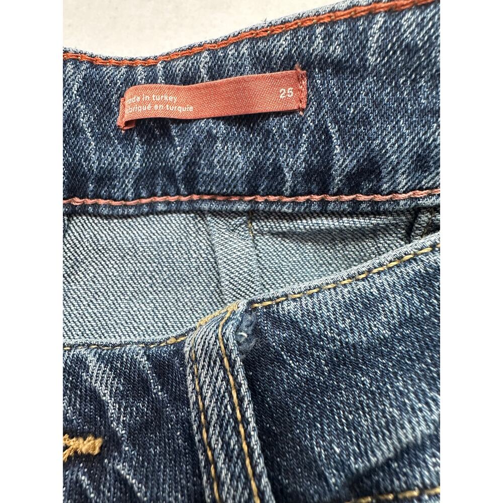 Pilcro Anthropologie High Rise Tapered Boyfriend Jeans Size 25 Medium Wash Denim - Picture 7 of 11